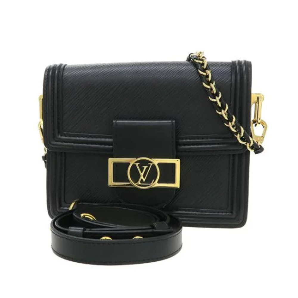 Louis Vuitton Dauphine handbag black Epi leather